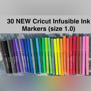NEW (30) Cricut Infusible Ink Pens (size 1.0)